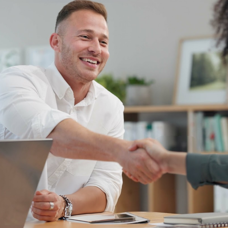 Broker and Client shaking hands over Home Loan Pre-Approval